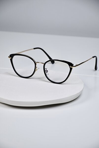 LOOKUP NEW Cat Eye 55 Ekartman Metal Transparent Women Men Unisex Blue Light Protection Screen Glasses Eyewear