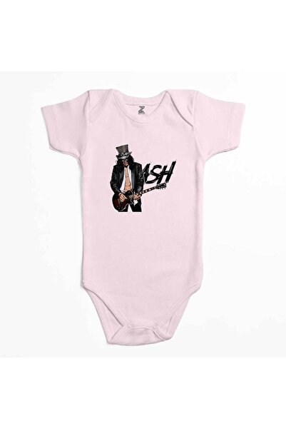 CrowsGate بدلة أطفال بشعار Slash Siluet باللون الوردي