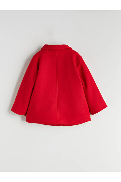 LC Waikiki Lcw Baby Red Girl's Cashmere Coat