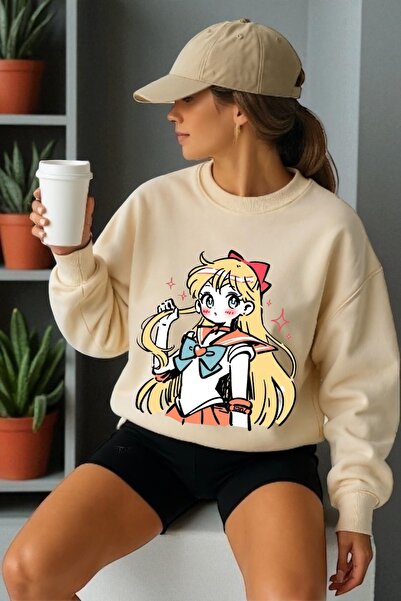 ArtYus Tricou unisex cu mânecă lungă Moon Warrior Transfer cu imprimeu guler ...