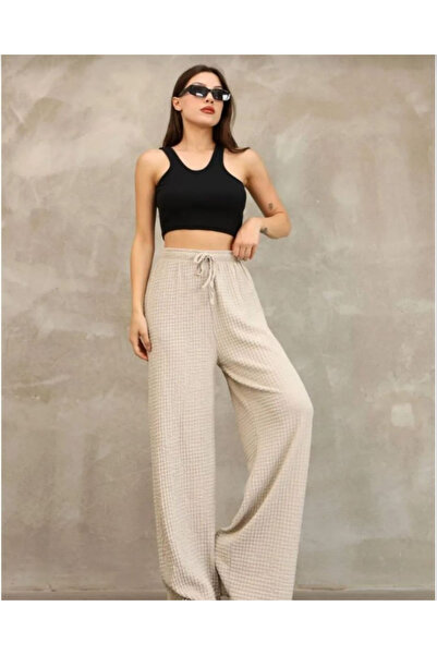 Hugglii Bubble Gofre Kadın Pantolon
