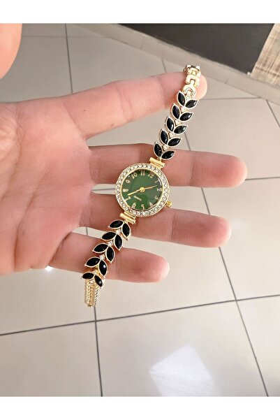 LOOQ Vintage Stone Patterned Women's Wristwatch