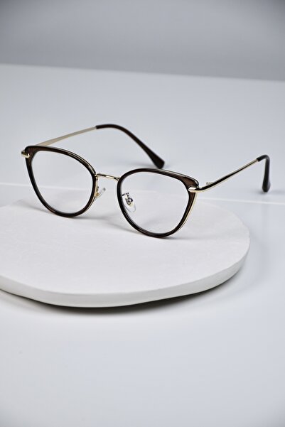 LOOKUP NEW Cat Eye 55 Ekartman Metal Transparent Women Men Unisex Blue Light Protection Screen Glasses Eyewear