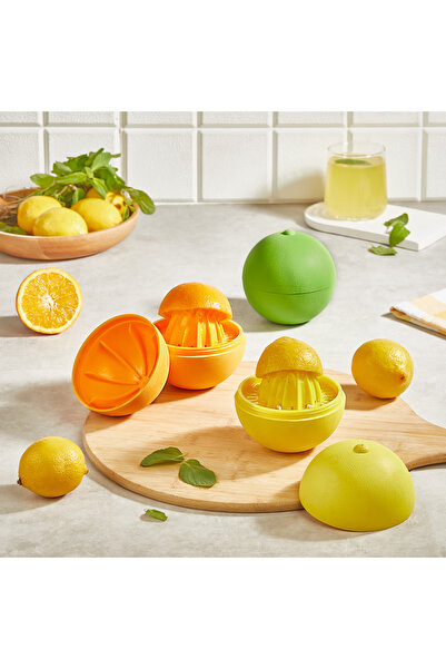 Mons Citrus Juicer Storage Container Qlux Orange Shaped Citrus Juicer L-00897