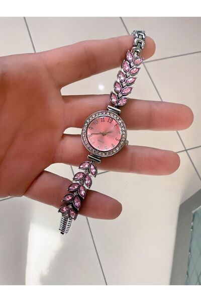 LOOQ Vintage Stone Patterned Women's Wristwatch