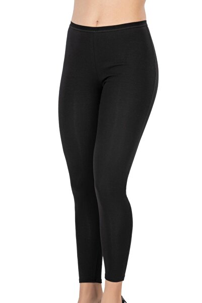 Emay Black 1434 Modal Cotton Thermal Leggings