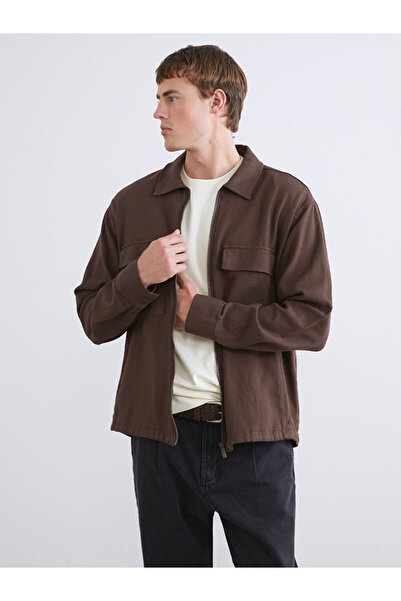 LC Waikiki Rahat Kalıp Uzun Kollu Erkek Gömlek Ceket