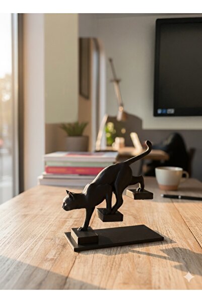 ÜNALTEKİN TASARIM DEKORATİF-BİBLO KEDİ