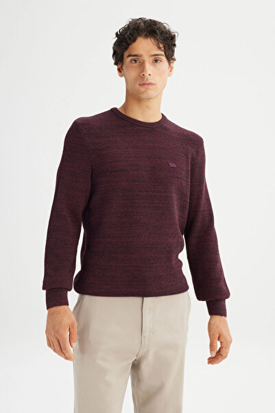 Lee Pamuklu Regular Fit Bisiklet Yaka Logolu Kazak Erkek KAZAK L2520364 810