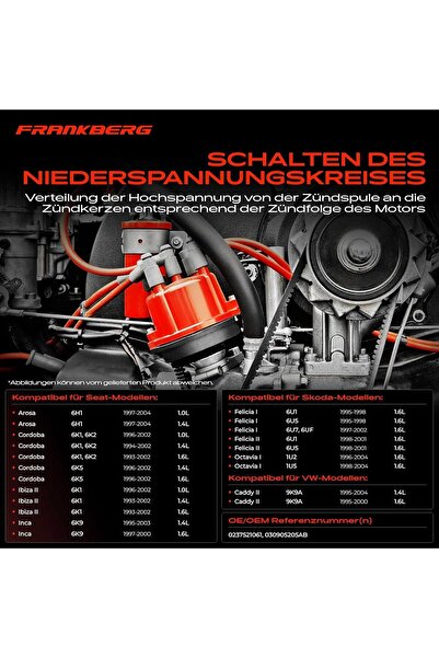 Generic Distribuitor delcou Ibiza II 1995-2002 Octavia I 1996-2004 Caddy II 1995-2003 Golf III 1994-1999 Lup