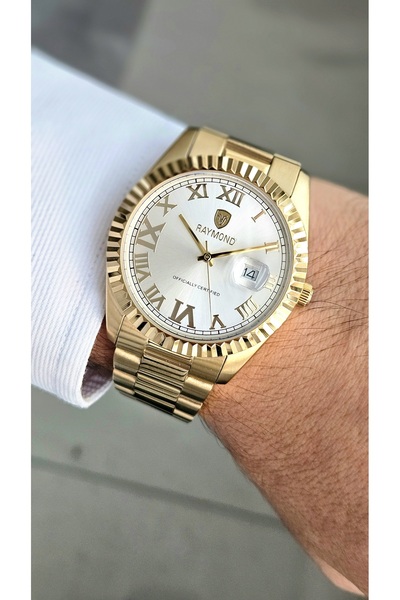 Raymond Rym-611821 Men's Wristwatch - New Season - Quartz - Stainless Steel - Guaranteed - Original