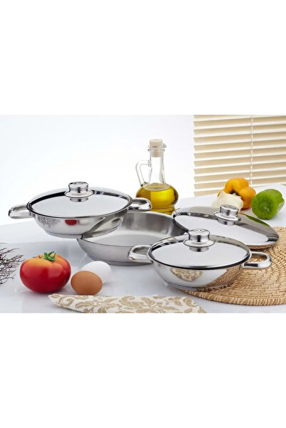 TRENDBULL Gülsan Çelik Yumurta Sahan Seti Omlet Seti 16-18-20 Cm