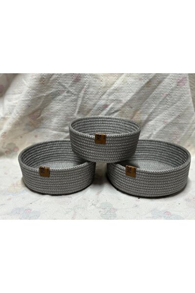 Metasupla Hand Woven 3-Piece Wicker Basket Set - Bathroom, Kitchen, Room Orga...