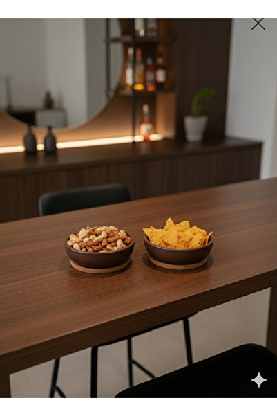 BÜYÜLÜ HOME 2’li Çerez & Cips Sosluk Kasesi – Modern Sunum Seti