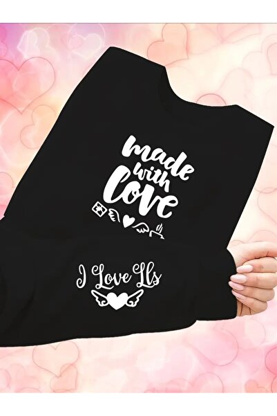 SVART WEAR Sweatshirt oversize cu gât crew, imprimat, cu trei fire, cu textur...