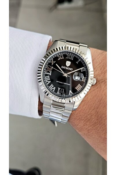 Raymond ساعة يد رجالية RYM-611821 - الموسم الجديد - كوارتز - ستانلس ستيل - مضمونة - أصلية