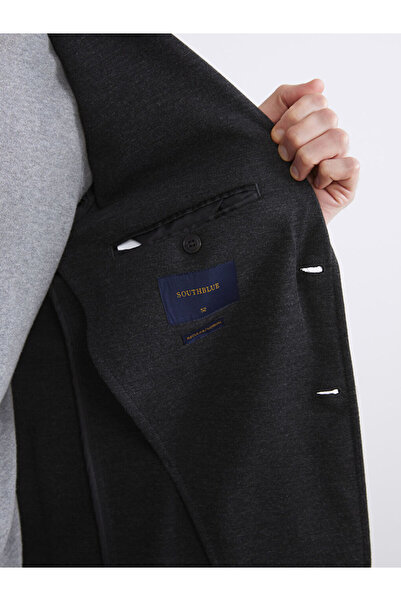 LC Waikiki Ανδρικό μπλέιζερ με στάνταρ καλούπι ανθρακί