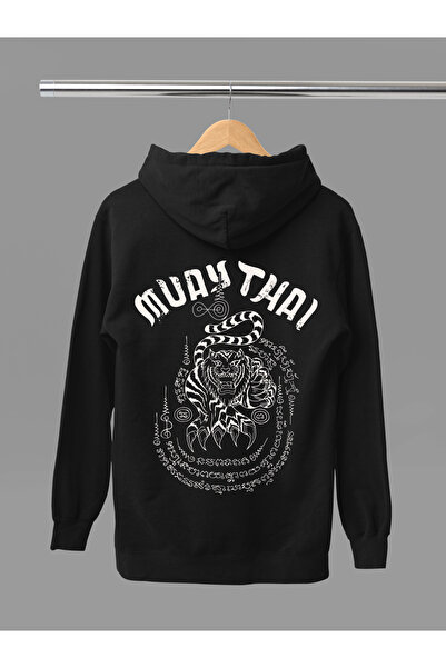 MAGORS سترة رياضية للملاكمة التايلاندية مطبوعة من القطن بأكمام طويلة وثلاثة خ...