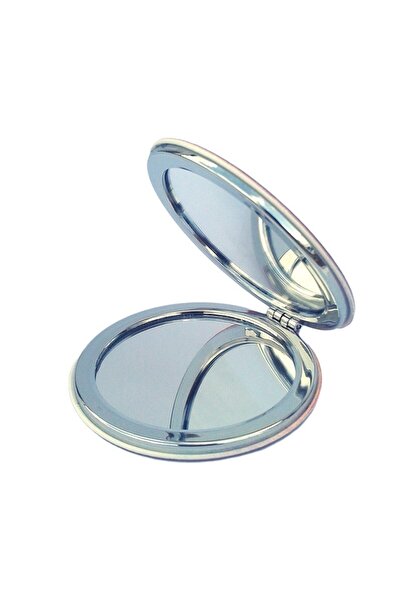 OEM Oglindă metalică pentru poșetă, Sibiu, 7x7cm, Multicolor, M3