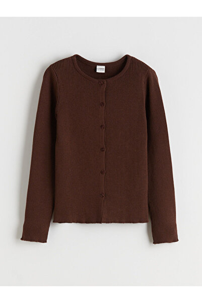 LC Waikiki سترة تريكو للفتيات من Vizyon New Season بياقة دائرية