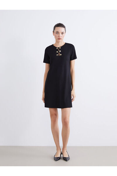 LC Waikiki Rmz Gi̇yi̇m Farkiyla Zero Roba Collar Dress