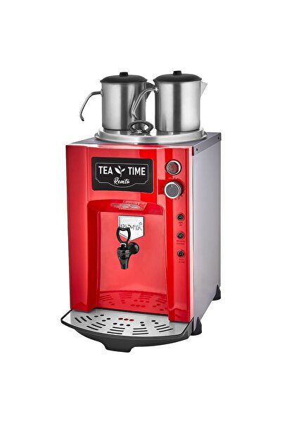 woodhub Red 15 Lt Jumbo Tea Maker, with 2 Teapots, Premium, Ergonomic Design