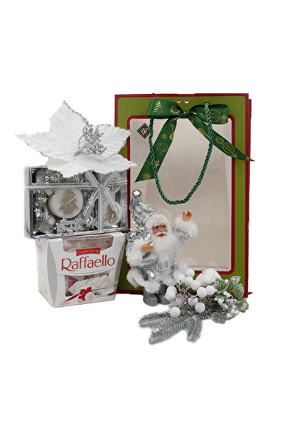 velve Pachet cadou Merry Christmas, figurina Mos Craciun,crenguta de brad, cr...