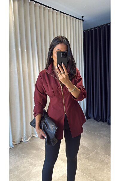 ALVOR Coffee Zipper Shirt