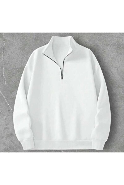 LiyAdaCo Unisex, alb, confortabil, croială cu jumătate de fermoar, 3 fire, cu...