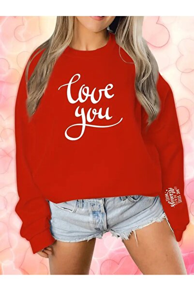 SVART WEAR Sweatshirt oversize cu gât crew, imprimat, cu trei fire, cu textur...