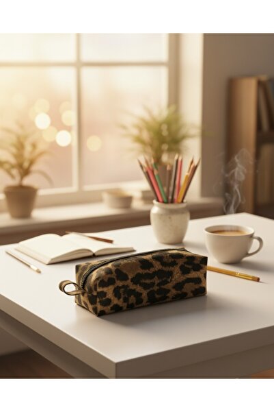 in steilla Kalemlik Leopar Desenli..