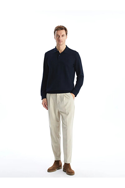 LC Waikiki Чоловічий світшот з коміром поло з довгим рукавом