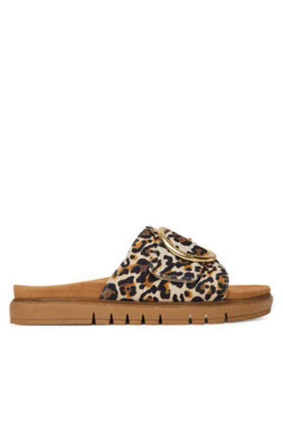 Tamaris Γυναικείες σαγιονάρες καφέ COMFORT-8-87106-42 903 LEOPARD