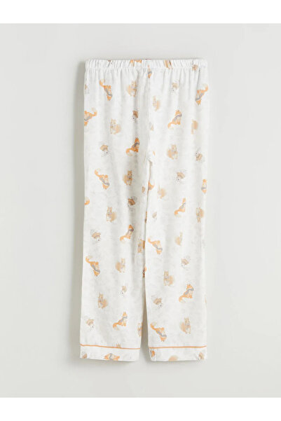 LC Waikiki Gömlek Yaka Desenli Kadın Pijama Takımı