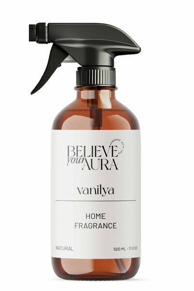 Believe Your Aura Vanilya Kokulu Oda Spreyi - Bitkisel Vanilya Kokulu Doğal Ç...