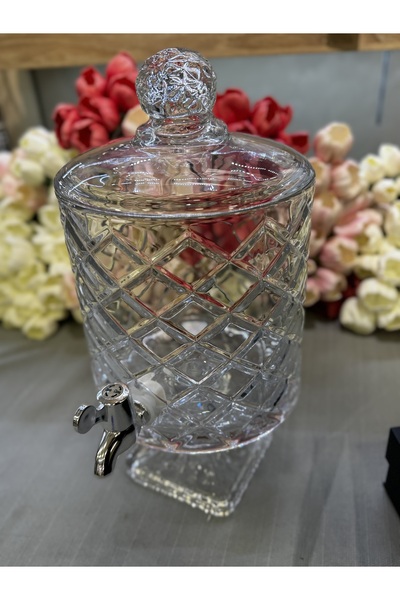 hediye ESTERHOMEDECOR Cam su sebili 4,5lt