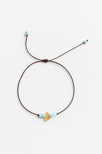 Femenino Minimal Bracelet with Citrine Natural Stone