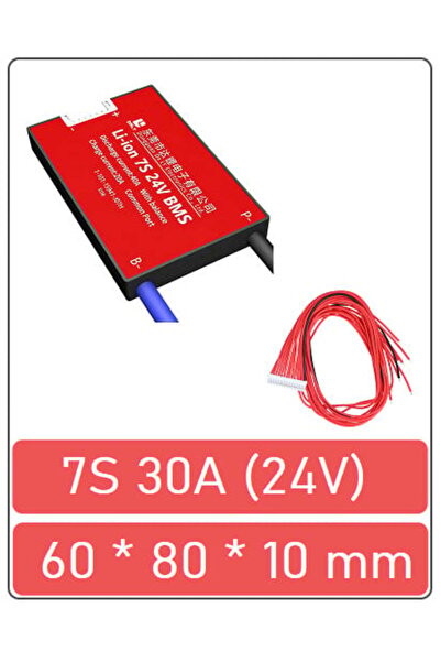 China Placă BMS pentru baterie Li-ion 7S 30A (24V)
