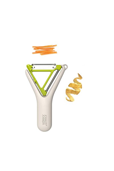 Generic 2-in-1 peeler for straight peeling and thin slicing
