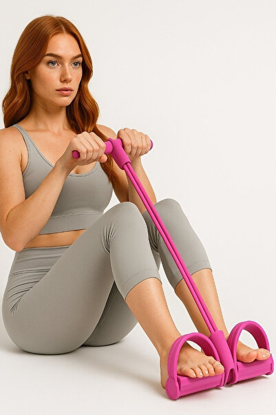 Jet Deluxe 2 Tüplü Mekik ve Karın Çalıştırma Aleti – Göbek Eritme ve Jimnastik Spor Lastiği