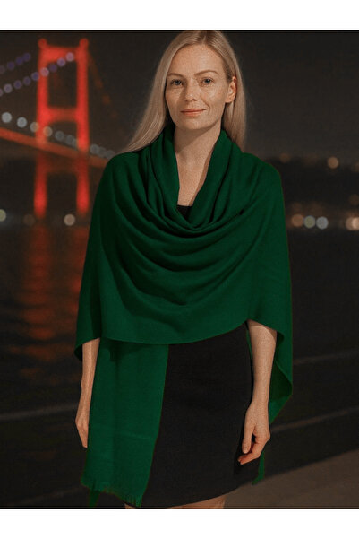 fiore fashion Modal Cashmere Plain Shawl Dark Color