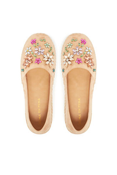 Alma en Pena Γυναικείες εσπαντρίγιες μπεζ ALMA EN PENA-V250277 SAND