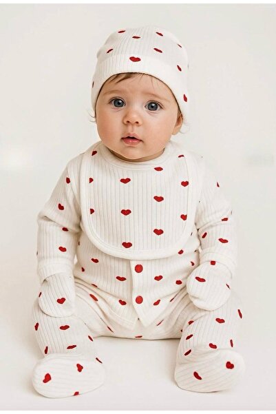 Lumos Trade طقم هدايا للأطفال حديثي الولادة من القطن بنسبة 100% مكون من 5 قطع...