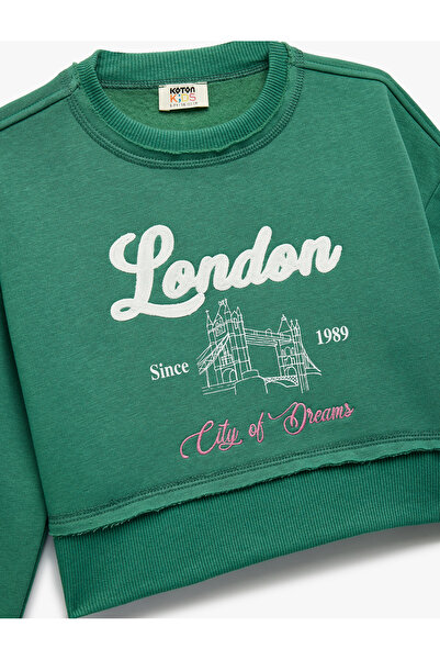 Koton Shardonlu Long Sleeve Crew Neck Printed Sweatshirt