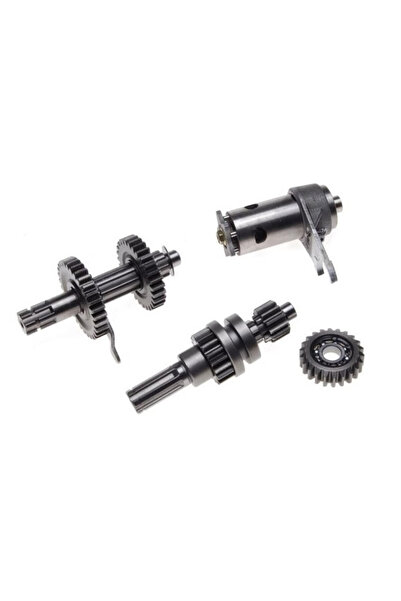 China Ansamblu pinioane cutie de viteze ATV 110cc (1+1) cu selector inclus