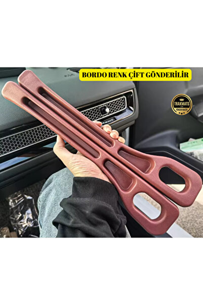 TRAKMATS %100 YÜKSEK KALİTE فورد برونكو سبورت - سجاد أرضية 2021-2022-2023-2024-2025، حل مشكلة الفجوة الجانبية لمقعد السيارة، لون بورجوندي