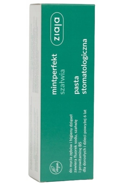 Other Pastă de dinți cu salvie ZIAJA MINTPERFECT și provitamina B5 75 ml