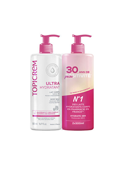 Topicrem Uh Ultra-feuchtigkeitsspendende Körpermilchpackung 2 X 500 ml