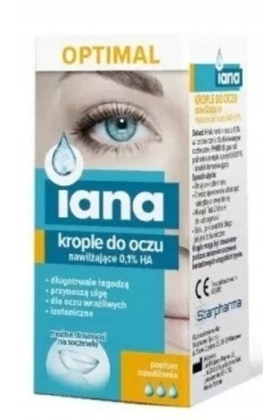Other IANA OPTIMAL Picături hidratante pentru ochi 0,1% HA 10 ml