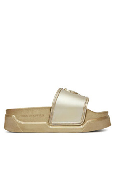 Karl Lagerfeld Γυναικείες Παντόφλες χρυσές KARL LAGERFELD-KL88819 VGD ΧΡΥΣΟ ΚΑΟΥΤΣΟΥΚ